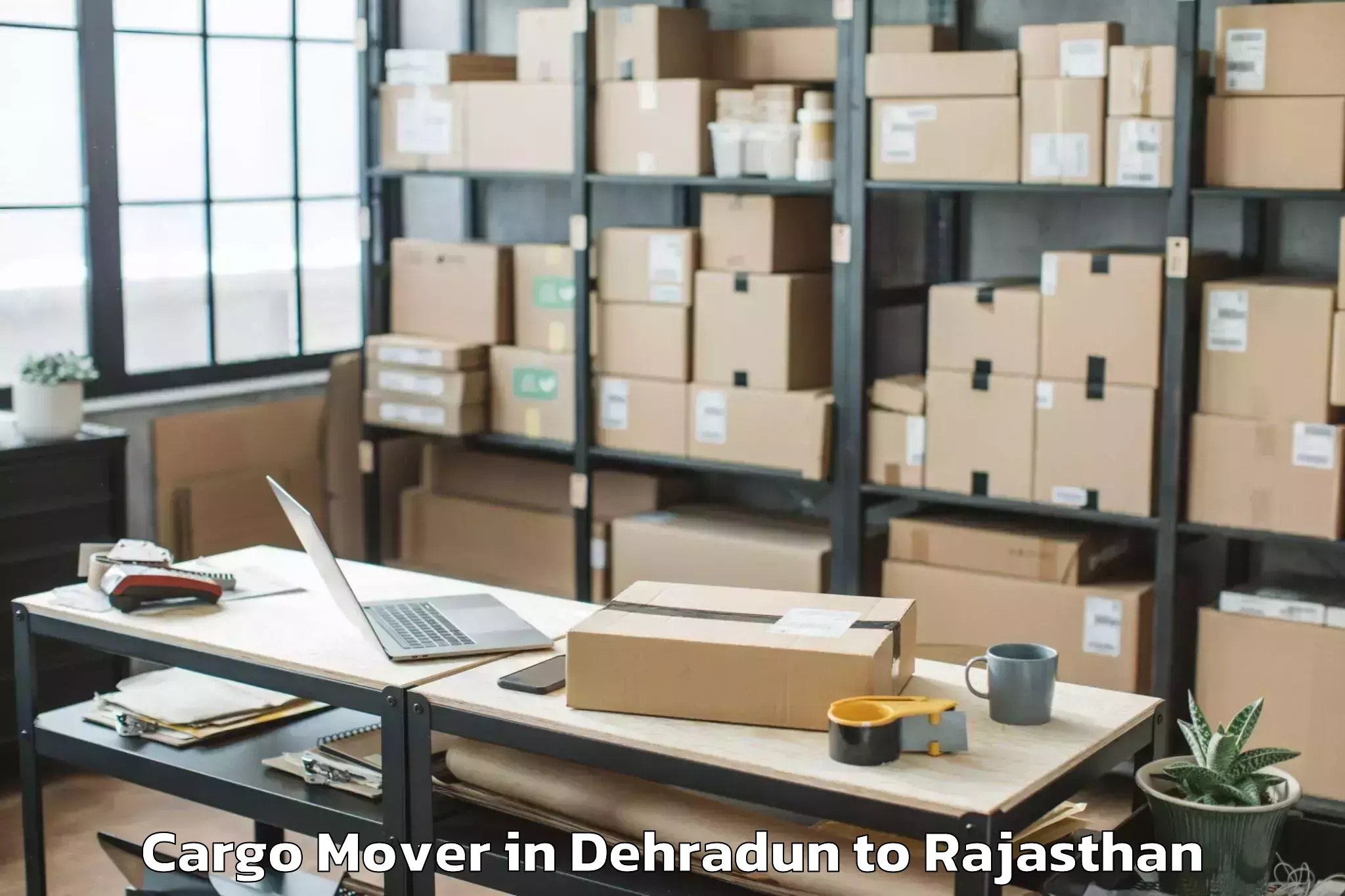 Professional Dehradun to Hindaun Cargo Mover